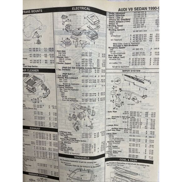 Mitchell Collision Estimating Guide Imported European BMW Feb 1996 Vol. 37/2 - Picture 5 of 8